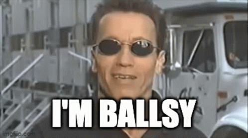 Arnold Schwarzenegger I'm Ballsy GIF