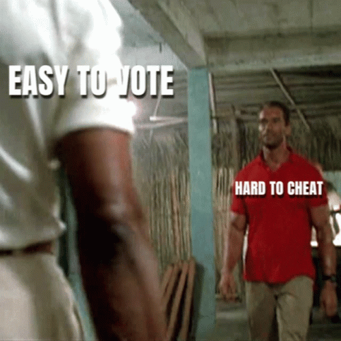 Arnold Handshake Easy To Vote GIF