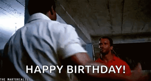 Arnold Handshake Happy Birthday GIF