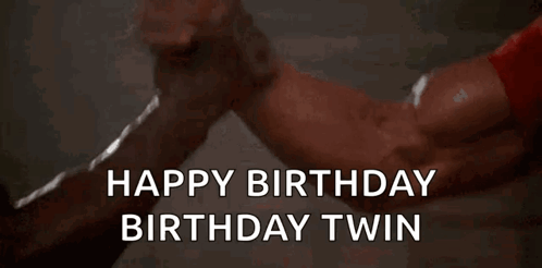 Arnold Handshake Happy Birthday Twin GIF