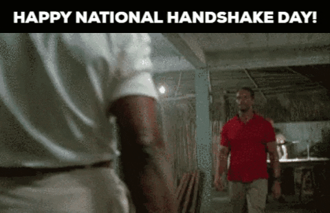 Arnold Handshake Happy National Day GIF