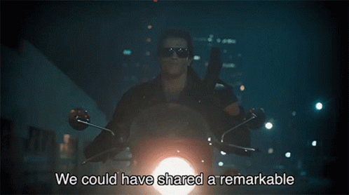 Arnold Schwarzenegger And Edward Furlong Terminator 2 GIF