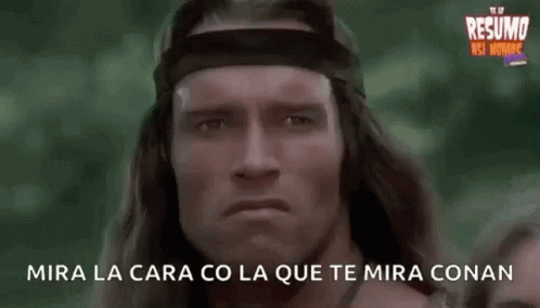 Arnold Schwarzenegger Conan The Barbarian In The Wood GIF