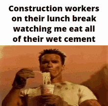 Arnold Schwarzenegger Construction Worker GIF
