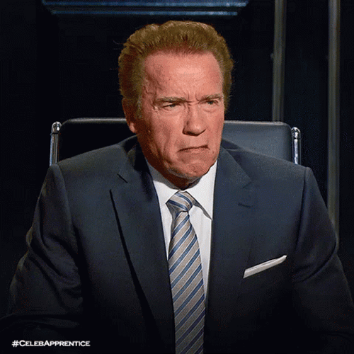 Arnold Schwarzenegger Disagree GIF