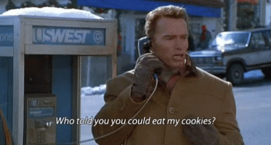 Arnold Schwarzenegger Talking At The Phone GIF