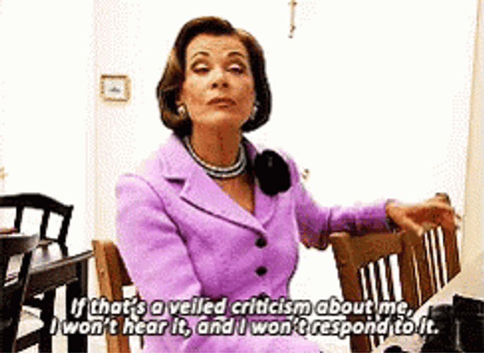 Arrested Development Lucille Bluth Passive Response GIF