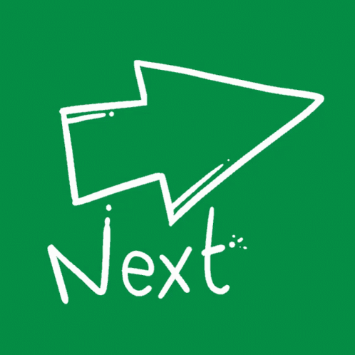 Arrow On Green Background Saying Next GIF