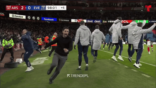Ars vs Eve Soccer Game on Screen