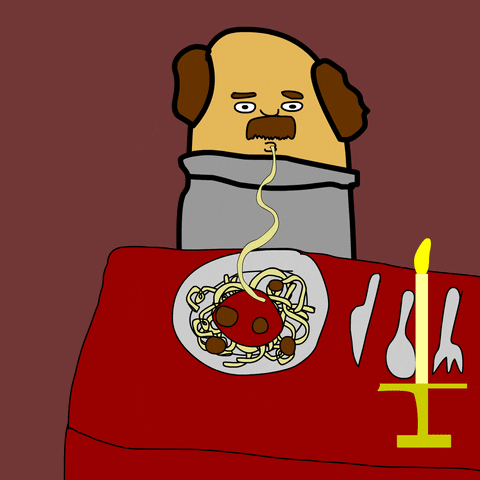 Art Eating Spaghetti Animation GIF