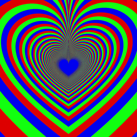 Art Heart Tunnel GIF