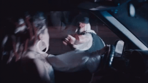 Art The Clown Punches Car Window GIF