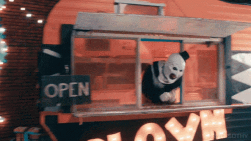 Art The Clown Says Hi GIF