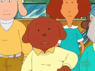Arthur Characters Wearing Face Mask GIF