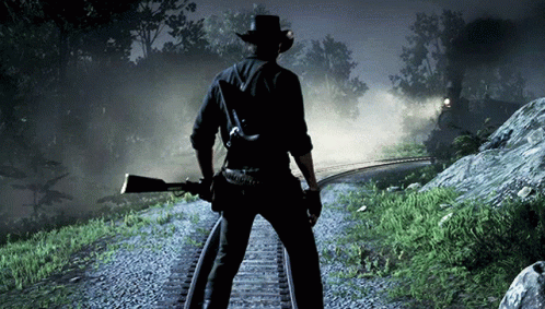 Arthur Morgan On Railroad GIF