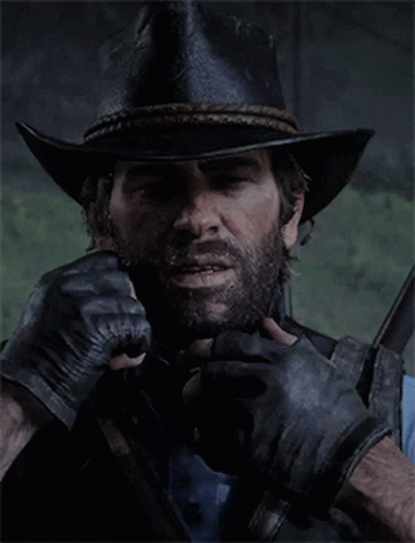 Arthur Morgan Wearing Mask GIF