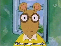 Arthur Read We're Going To Study GIF