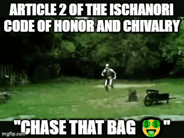 Article 2 Ischanori Code Chase That Bag GIF