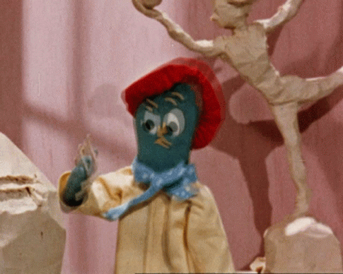 Artist Gumby Making Artwork GIF