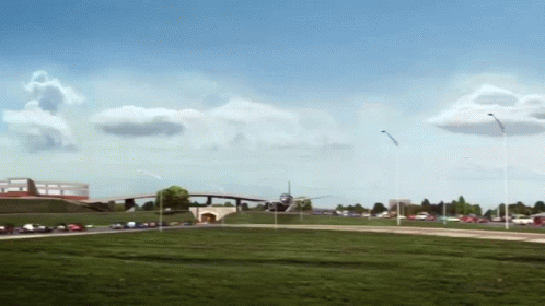 Artist Impression Of Highway With Bridge GIF