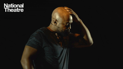 Artist Michael Balogun Scratching His Head GIF