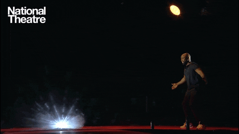 Artist Michael Balogun Singing On Stage GIF