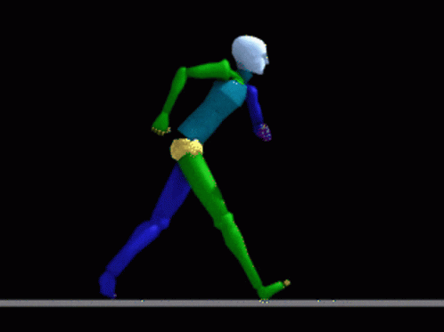 Artistic Graphics Power Walking GIF