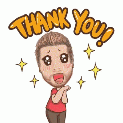 Artistic Thank You Clipart GIF
