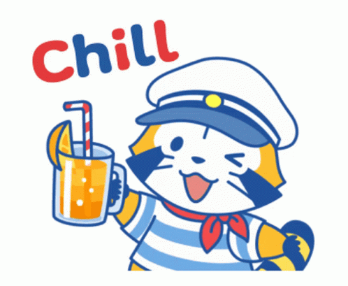 Artistic Tiger Cheers Im Chill GIF