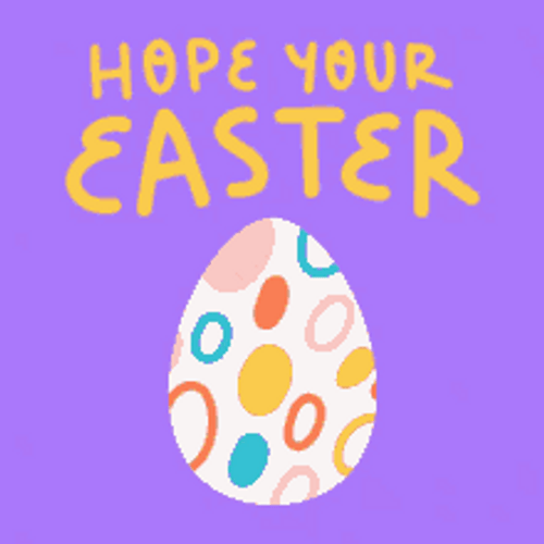 Artsy Easter Egg Clipart He Has Risen GIF