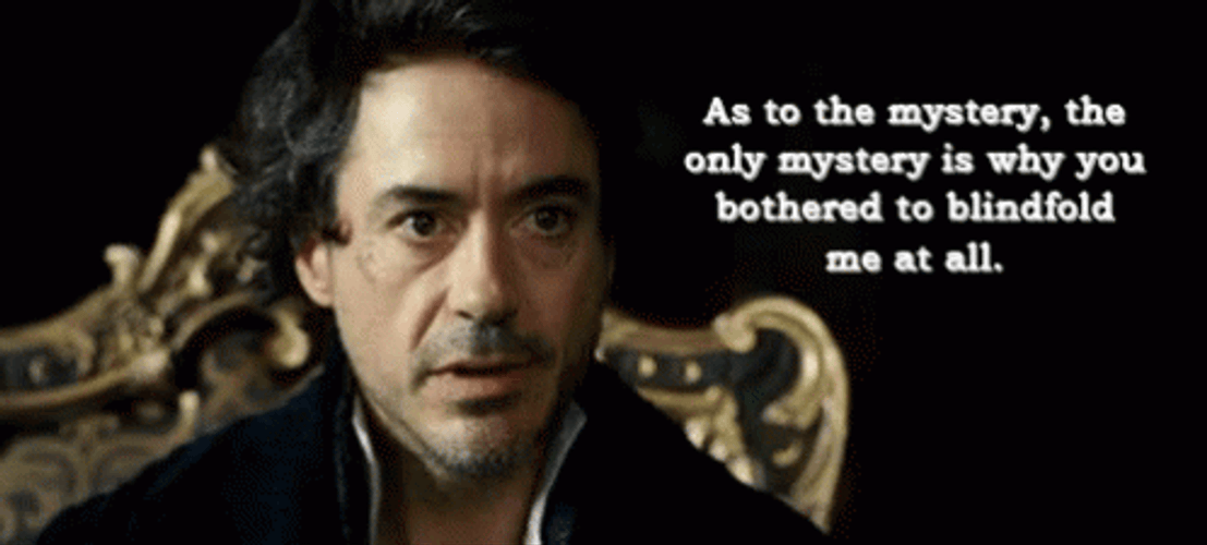 As To The Mystery Sherlock Holmes GIF
