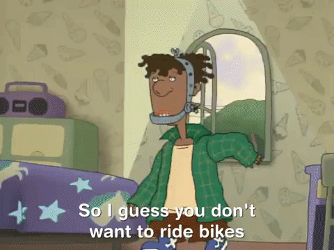 As Told By Ginger Riding Bike Animation GIF