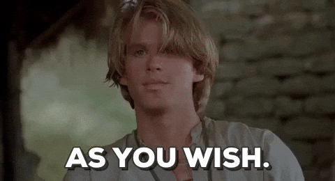 As You Wish Says Cary Elwes GIF