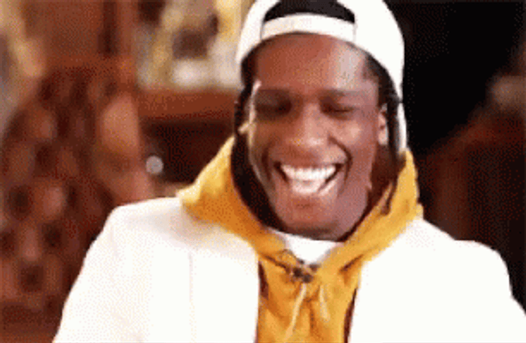 Asap Rocky Laughing GIF