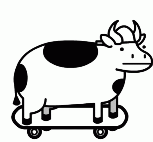 Asdfmovie Cow Skating GIF