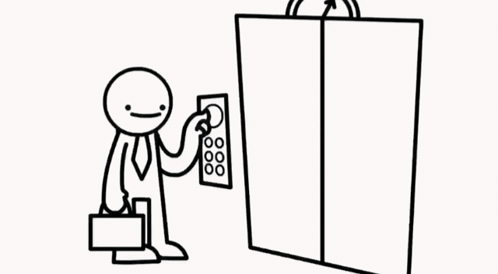Asdfmovie Playing Elevator Buttons GIF