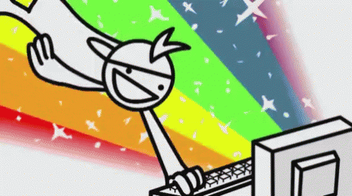 Asdfmovie Rainbow Background GIF