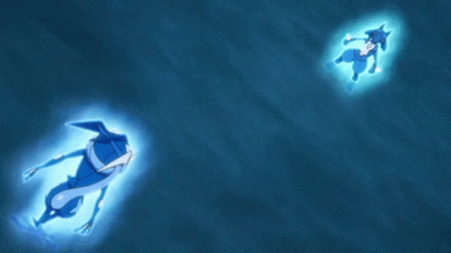 Ash Greninja Lucario GIF