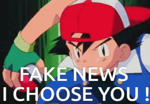 Ash Ketchum Fake News I Choose You GIF