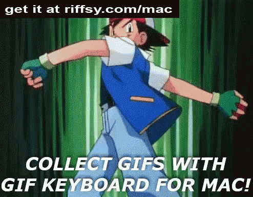 Ash Pokemon Collecting Gifs with Gif Keyboard Mac