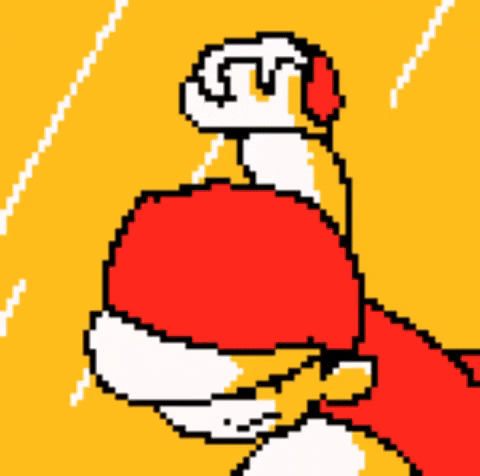 Ash Tossing Pokeball Pixel Art GIF