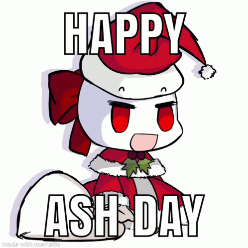 Ash Wednesday Avatar Wearing Christmas Outfit GIF