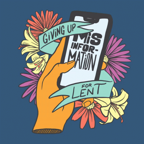 Ash Wednesday Giving Up Misinformation GIF