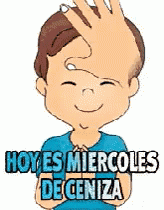 Ash Wednesday Marking Animation GIF