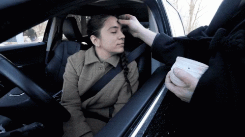 Ash Wednesday Marking Outside Church GIF