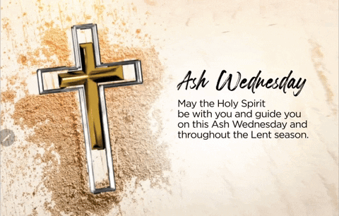 Ash Wednesday Rotating Cross GIF