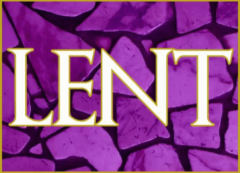 Ash Wednesday Violet Wall Background GIF