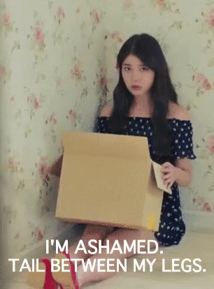 Ashamed Girl Hiding Face GIF