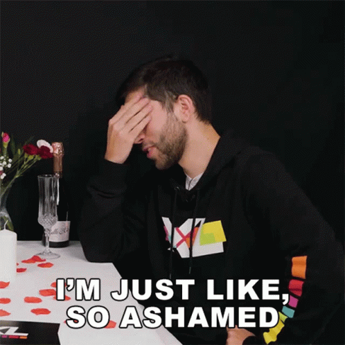 Ashamed Uncomfortable Man GIF