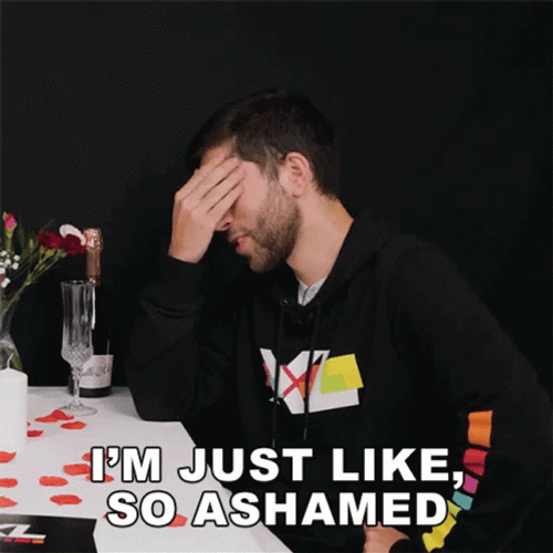 Ashamed Uncomfortable Man GIF